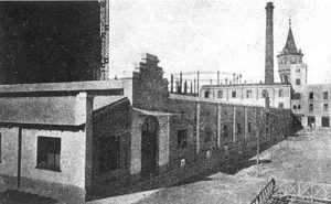 barracones que darán lugar al Hospital del Mar