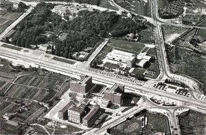 Barcelona 1960. La Diagonal en la zona universitaria junto al Palau de Pedralbes